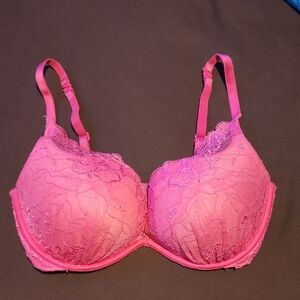 Victoriad Sceret Pink Lace Pkunge Bra 36D